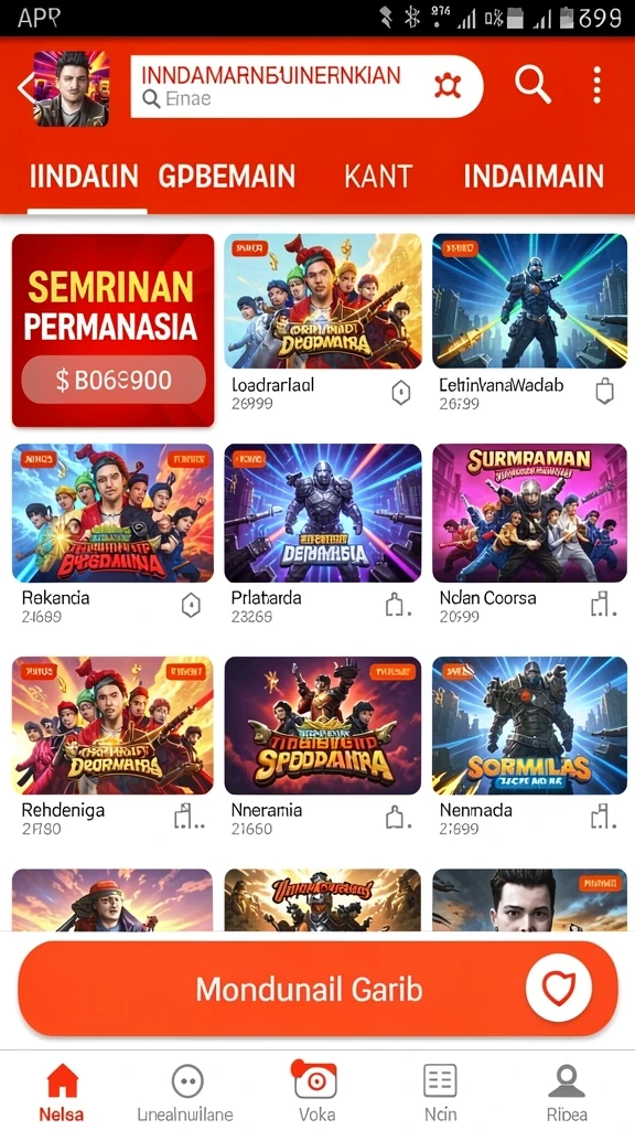 dv188 - Tampilan menu utama yang menarik dan mudah digunakan.