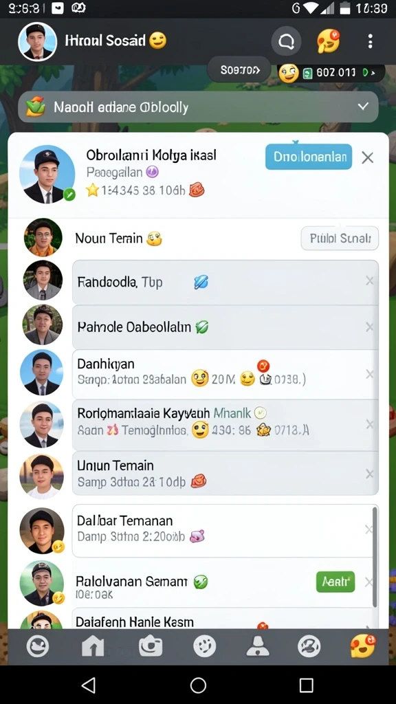 qqrp - Tampilan awal permainan yang menarik dan informatif.