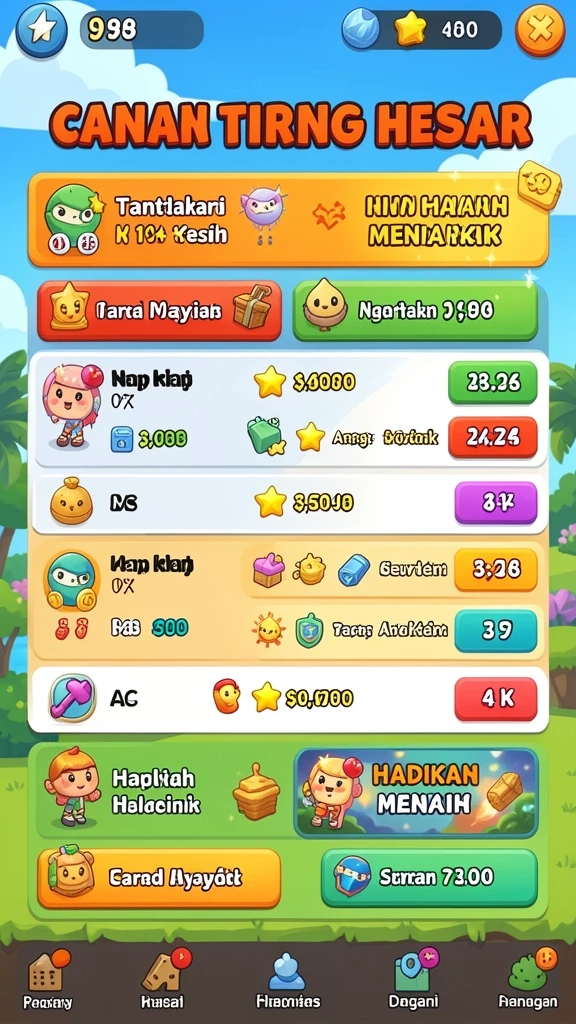 qqrp - Karakter unik yang dapat dipilih sesuai dengan gaya bermain.